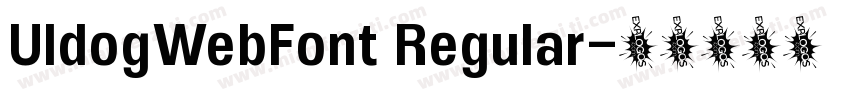 UIdogWebFont Regular字体转换